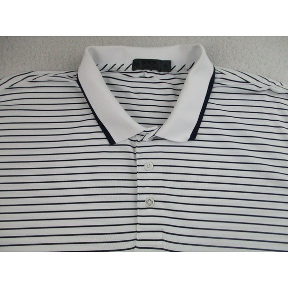G/Fore Polo Shirt Mens‎ XL Striped Performance Golf Classic Lightweight - Picture 2 of 8